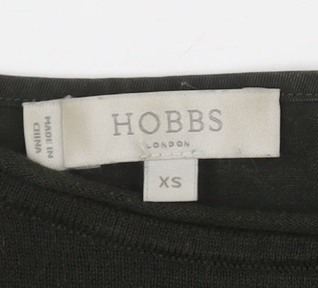 Hobbs Women's Black XS Boat Neck 3/4 Sleeve Top