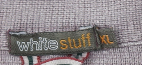 White Stuff Men's Purple XL Polo Shirt Casual