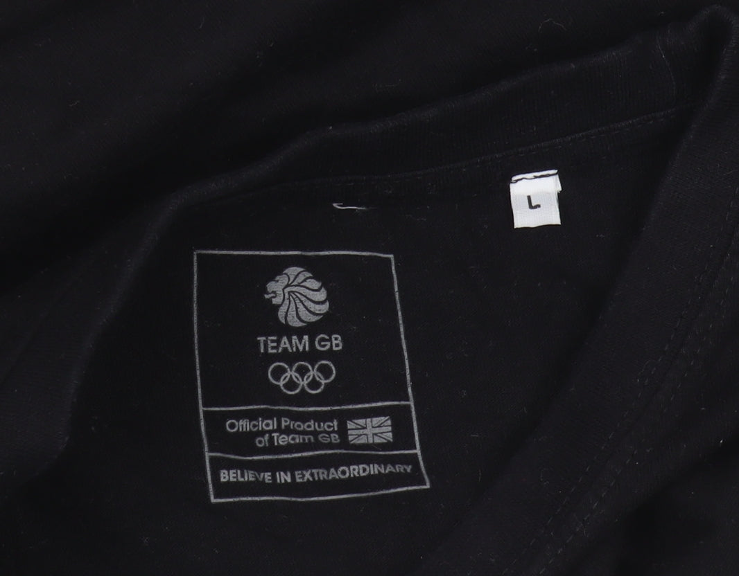 Team GB Men's Black Olympic T-Shirt L