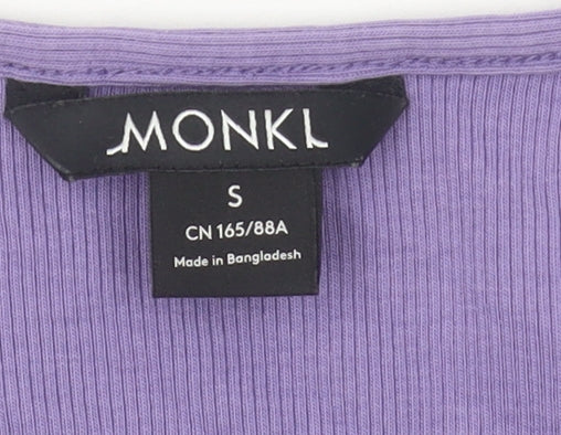 Monki Women's Purple Wrap Blouse Size S