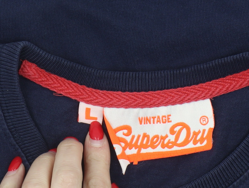 Superdry Men’s Blue Graphic Print T-Shirt, L