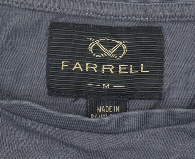 Farrell Men's Blue Graphic Print T-Shirt, Medium