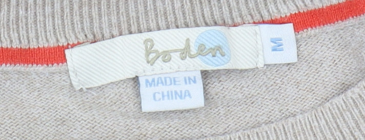 Boden Women's Multicoloured Stripe Pullover Jumper M