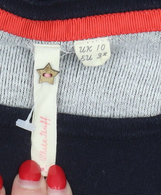 White Stuff Women’s Blue Long Sleeve Jumper Size 10