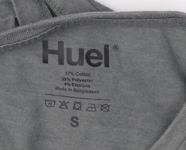 Huel Men's Grey Short Sleeve Crew Neck T-Shirt