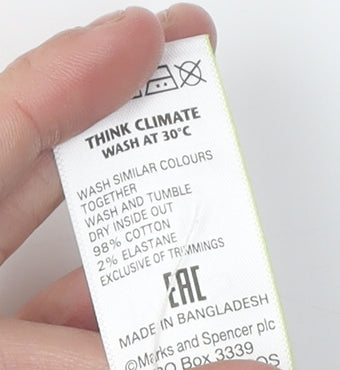 Marks and Spencer Women's Brown Corduroy Skirt Size 14