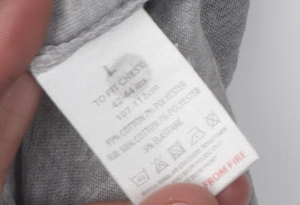 Marvel Men's Grey Comics T-Shirt Size L Short Sleeve