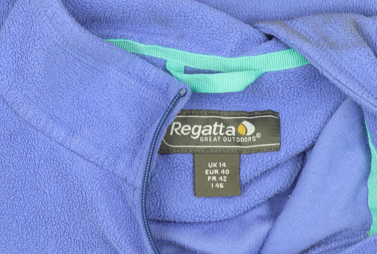 Regatta Women's Blue Fleece Pullover Sweatshirt Size 14