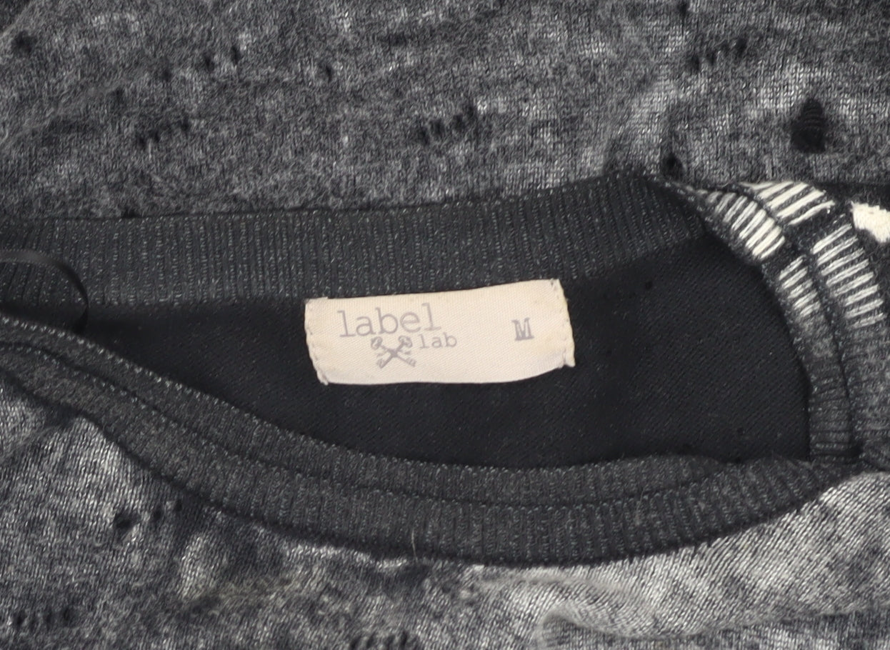Label Lab Women's Black Knit Pullover Jumper, Size M