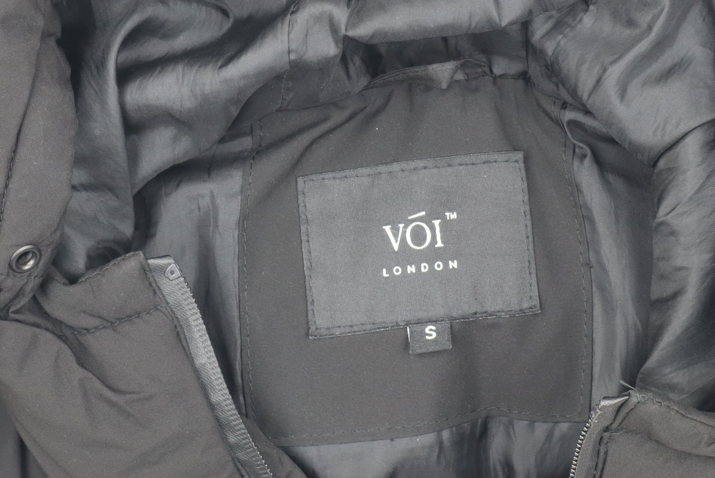 VOI London Black Puffer Jacket Men’s S Casual Winter