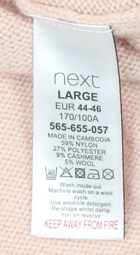 Next Women's Pink Star Print Pullover Jumper L