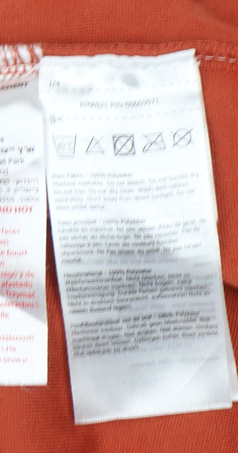 Regatta Mens Orange 2XL Fleece 1/4 Zip Sweatshirt