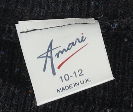 Amari Women's Black High Neck Jumper Size 10