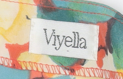 Viyella Women's Multicoloured Floral Tunic Blouse Size 12