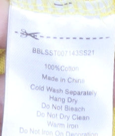 Brakeburn Women's Yellow Embroidered T-Shirt Size 14