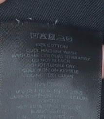 Pretty Green Men's Black Smiley Graphic T-Shirt L