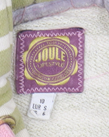 Joule Lifestyle Women's Green Striped Hoodie - UK 10