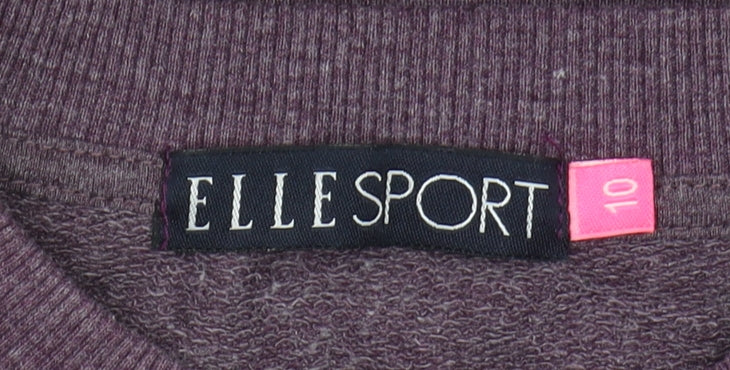 ELLE SPORT Women's Purple Pullover Sweatshirt Size 10