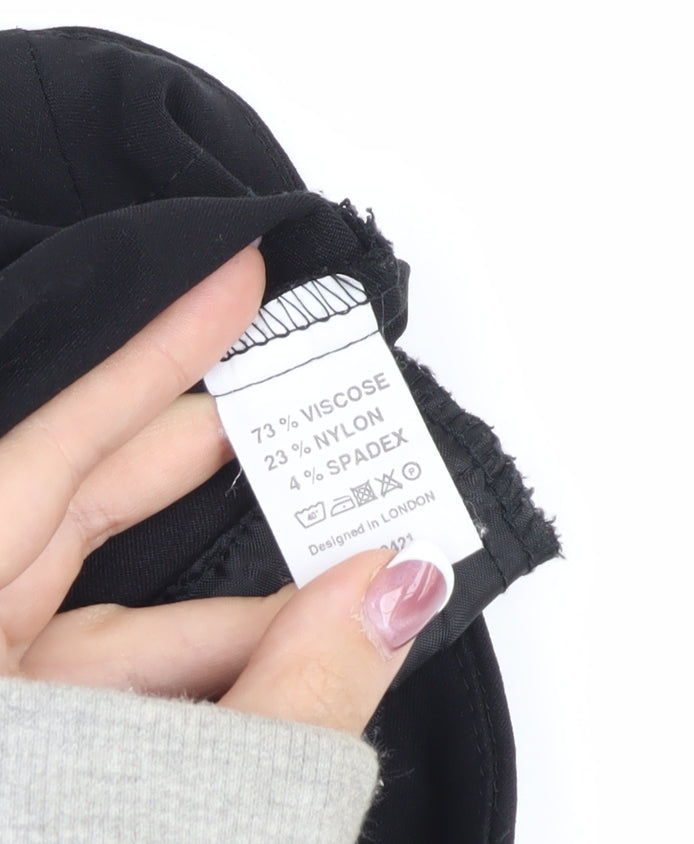 Jane Norman Black Flared Trousers - Women's Size 10