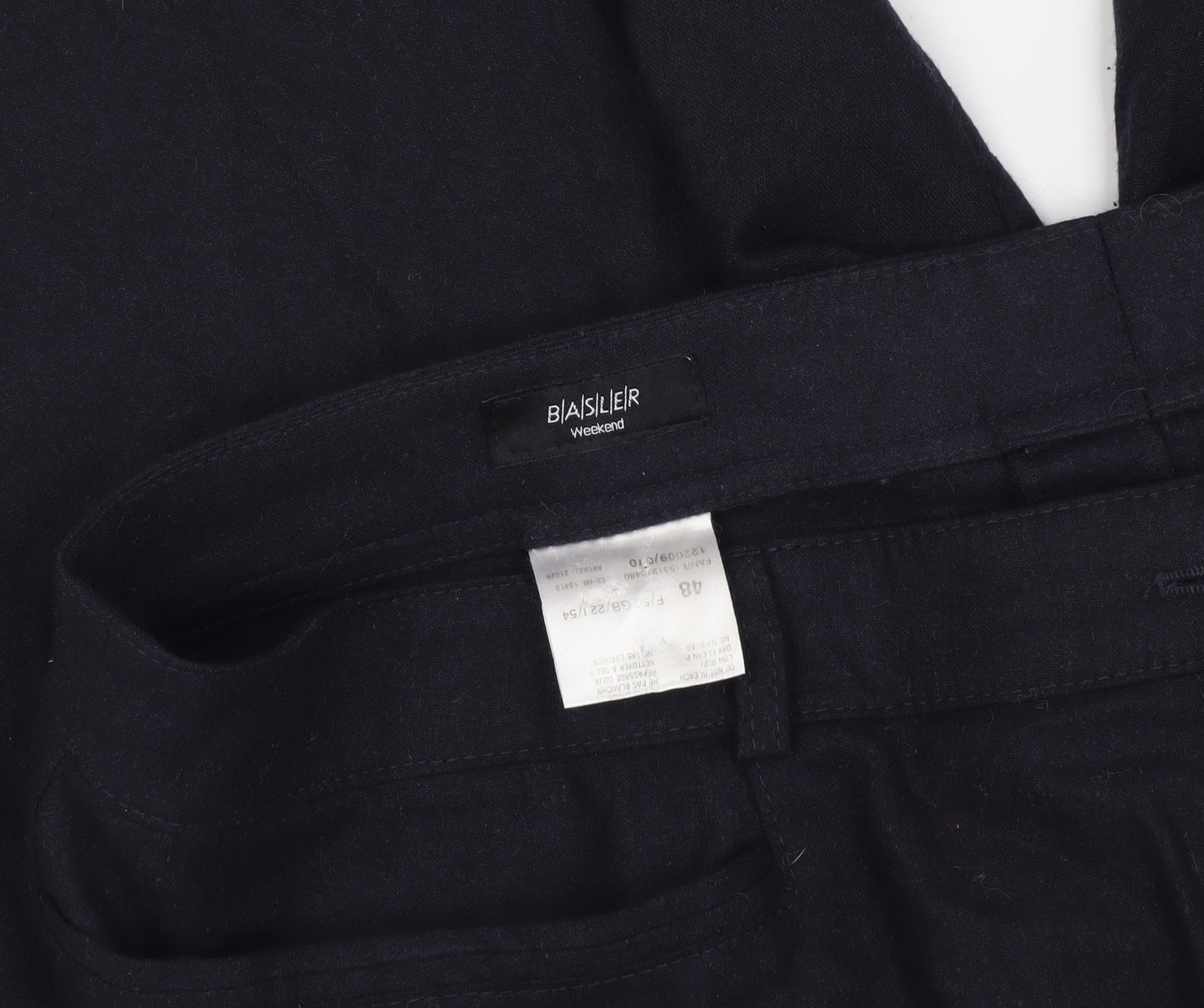 Basler Men's Navy Dress Pants - M, Business Casual