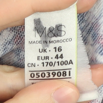 Marks and Spencer Women's Multicoloured Floral Jumper, Size 16