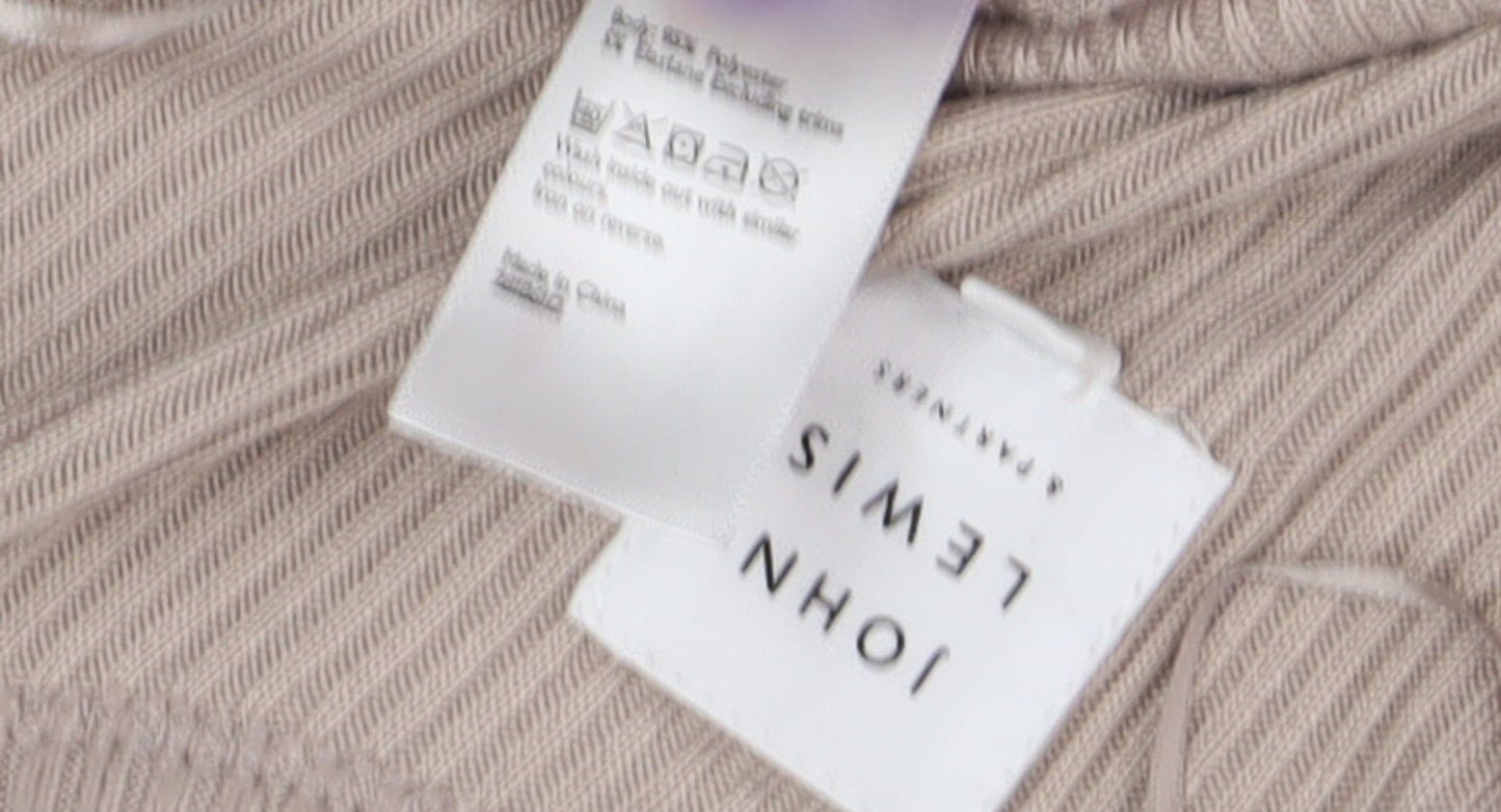 John Lewis Beige Women’s Midi Slip Dress M