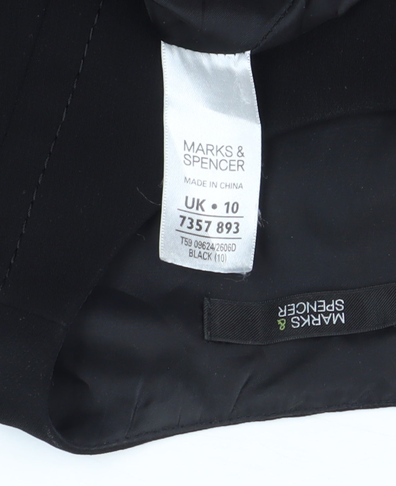 Marks and Spencer Black Sheath Dress, Size 10, Women