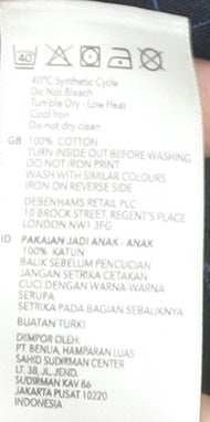 Baker by Ted Baker Boys Blue Geometric T-Shirt 5-6 Years