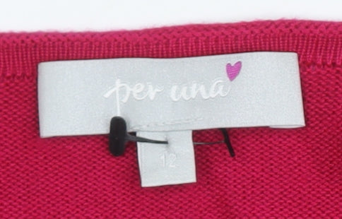 Marks and Spencer Women's Pink Cardigan, Size 12
