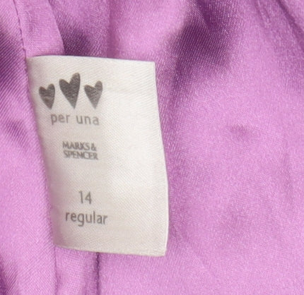 Marks and Spencer Women's Flair Skirt, Size 14, Multicoloured