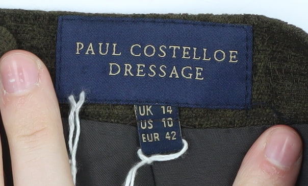 Paul Costelloe Women's Brown Midi Pencil Skirt, Size 14