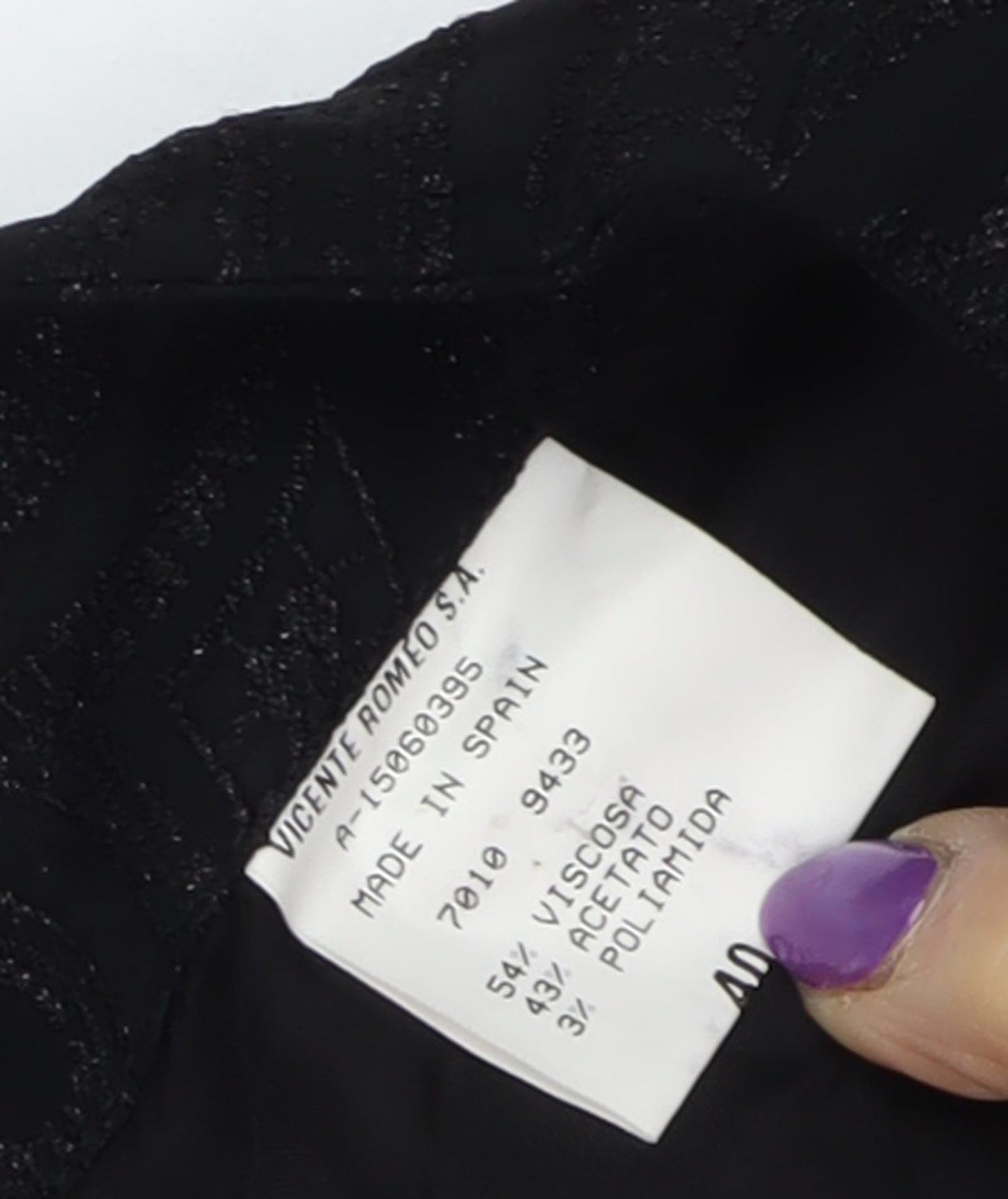 Vicente Romero Women's Black Knee Length Skirt