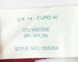 Kaliko Women's Red Striped Wrap Blouse Size 14