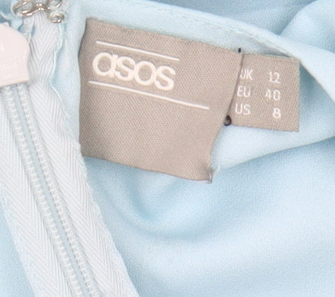 ASOS Women's Blue Fit & Flare Dress Size 12