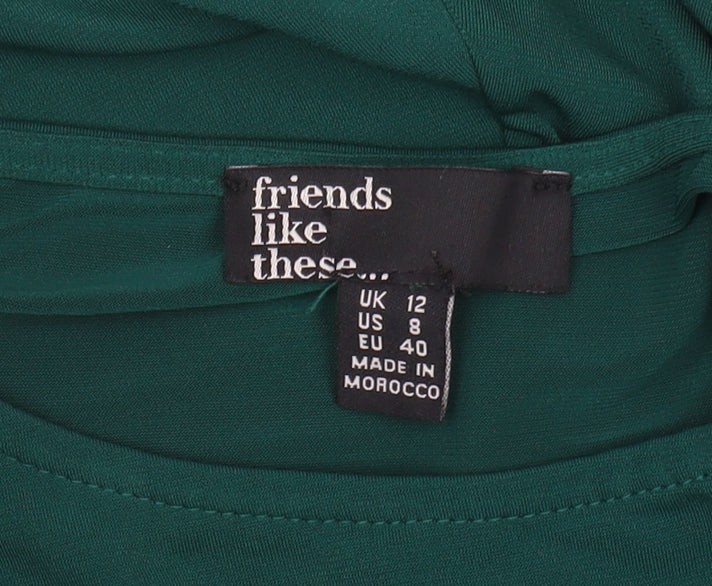 Friends Like These Women's Green Midi A-Line Dress Size 12