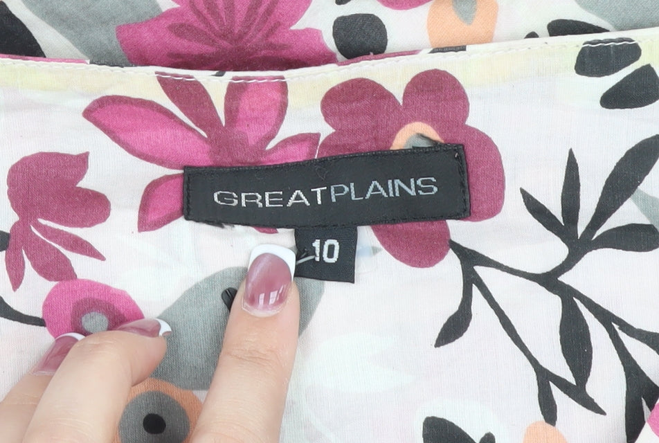 Great Plains Women's Multicoloured Floral A-Line Skirt, Size 10