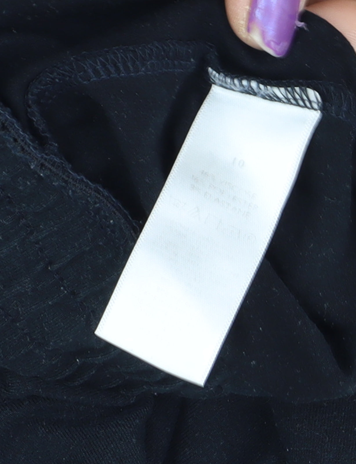 The White Company Women's Black Lounge Pants Size 10