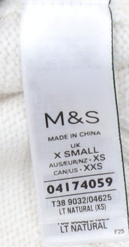 Marks and Spencer Women's Ivory Star Jumper XS