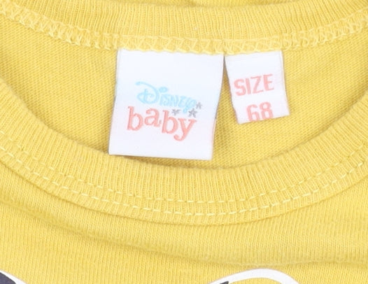 Disney Unisex Yellow Babygrow 6-9M Minnie Mouse Cartoon