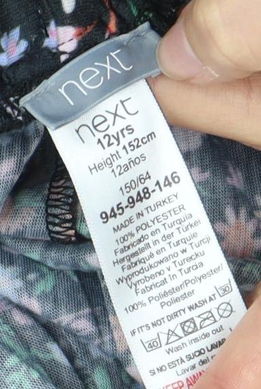 Next Women's Multicoloured Floral Pleated Skirt Size 12