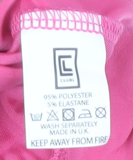 Club L London Women's Pink Bodysuit, Size 18, Partywear