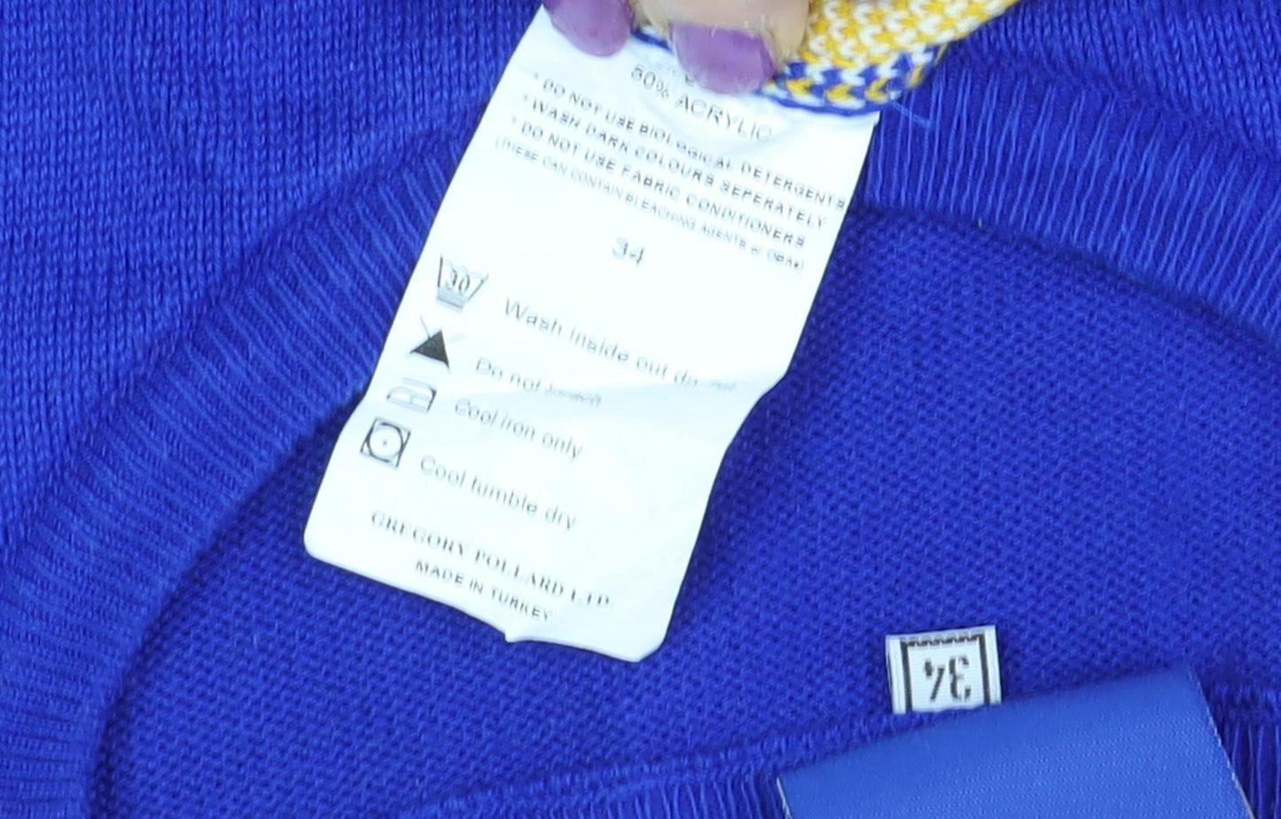 Leeds Rhinos Women's Blue Christmas Jumper Size 6