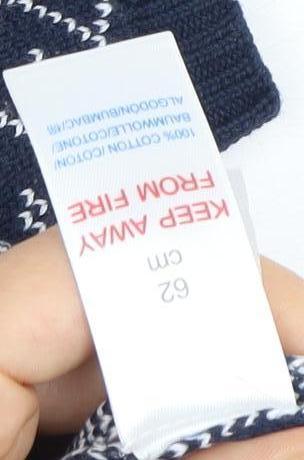 Emile et Rose Unisex Blue Knit Babygrow, 3-6 Months