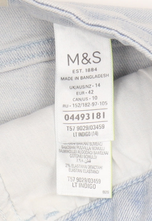 Marks and Spencer Women's Blue Denim Skirt Size 14