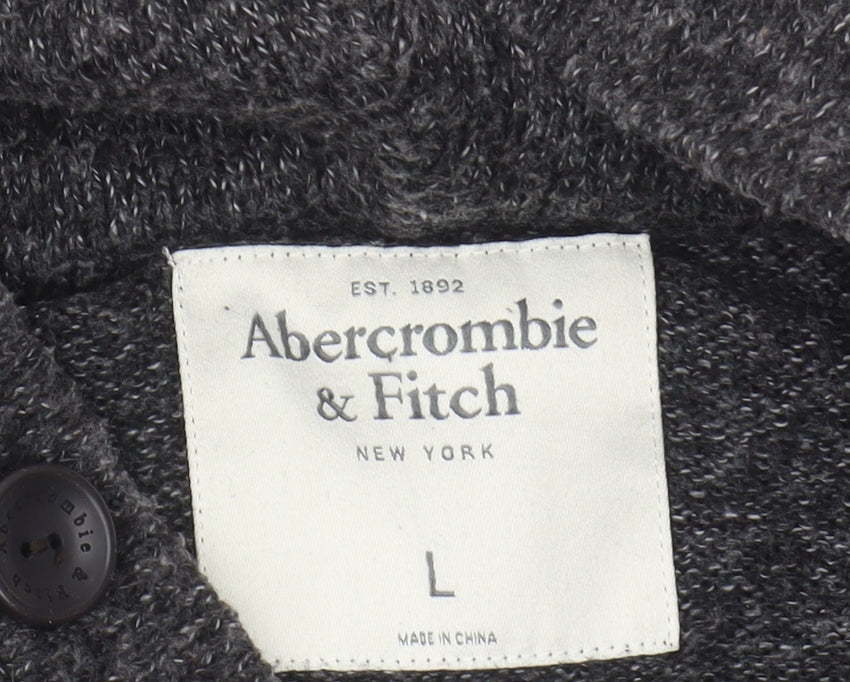 Abercrombie & Fitch Grey Hoodie Men's Jumper, Size L