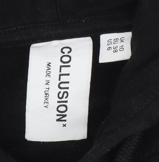 Collusion Men's Black Pullover Hoodie M