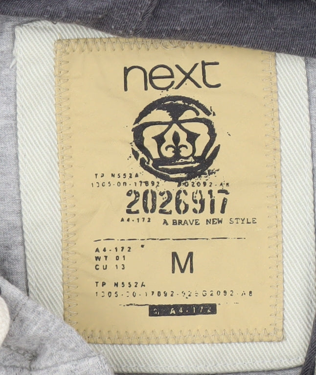 Next Men’s Grey College Hoodie Size M