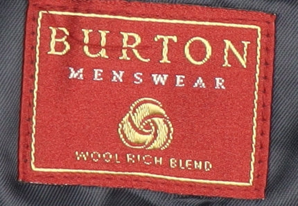 Burton Menswear Men's Black Blazer, Size 42L