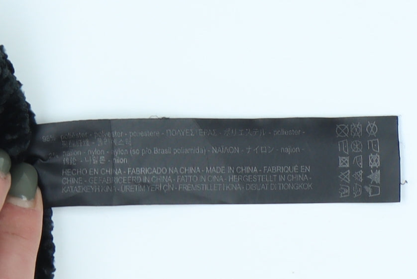 Zara Women's Black V-Neck Pullover Jumper M