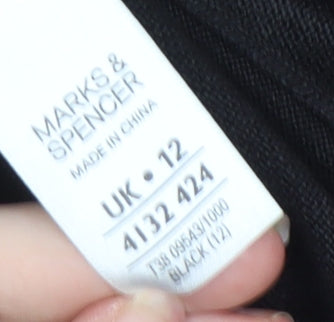 Marks and Spencer Women's Black V-Neck Pullover Jumper